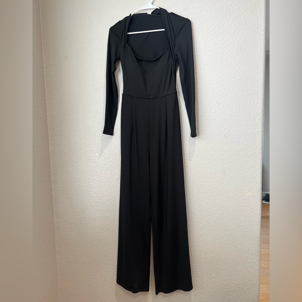 NWT Halara Long Sleeve Wide Leg Jumpsuit S - Picture 4 of 10